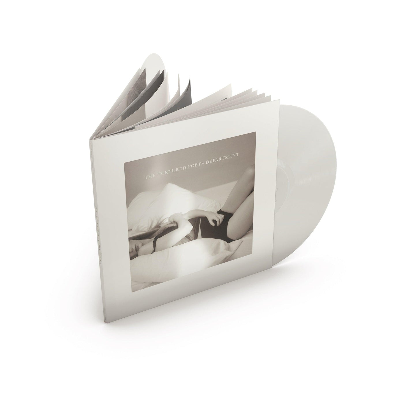 Taylor Swift- The Tortured Poets Department (Ghosted White Colored 2LP) (The Manuscript Ed) (MINOR JACKET BLEMISHES)