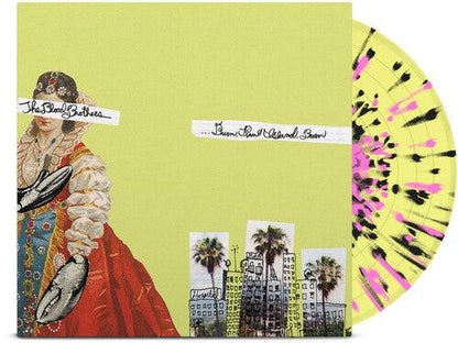 The Blood Brothers- Burn, Piano Island, Burn (Deluxe Ed.) Yellow w/Pink & Black Splatter